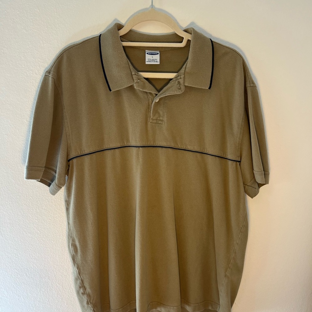 Men's Tan Polo Shirt